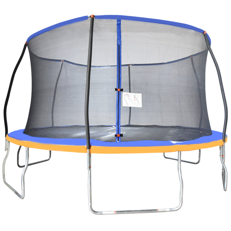 Outdoor Heights Trampoline with Safety Enclosure - Trampoline with Net, Easy Assembly, Spring Cover, Trampoline for Kids
