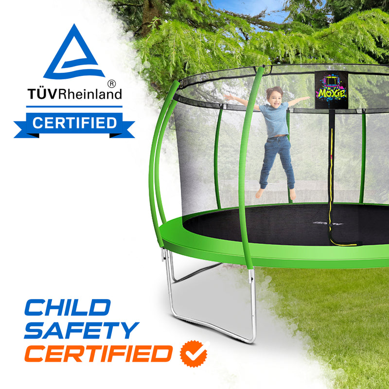 Outdoor Trampoline with Enclosure, Rebounder Exercise Trampoline for Kids and Adults