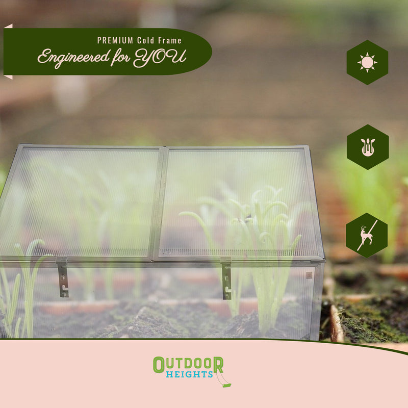 Premium Portable Cold Frame Herbal & Plant Garden Protector