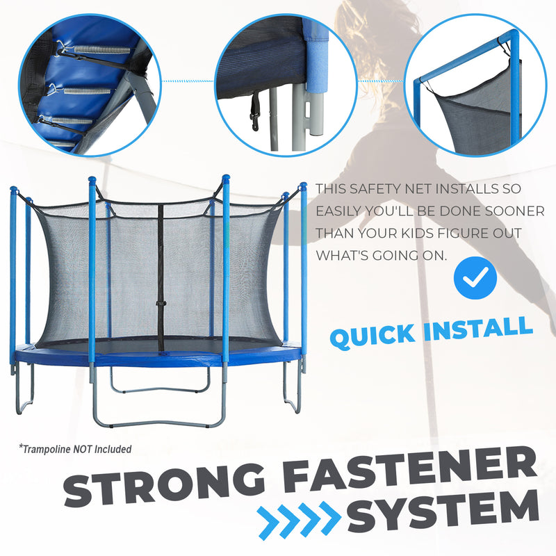 Universal - Replacement Trampoline Safety Net Enclosure Set