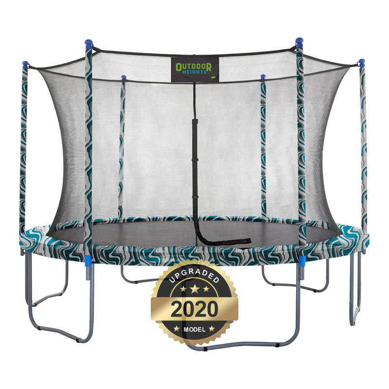 Adult & Kid Outdoor Trampoline with Safety Net