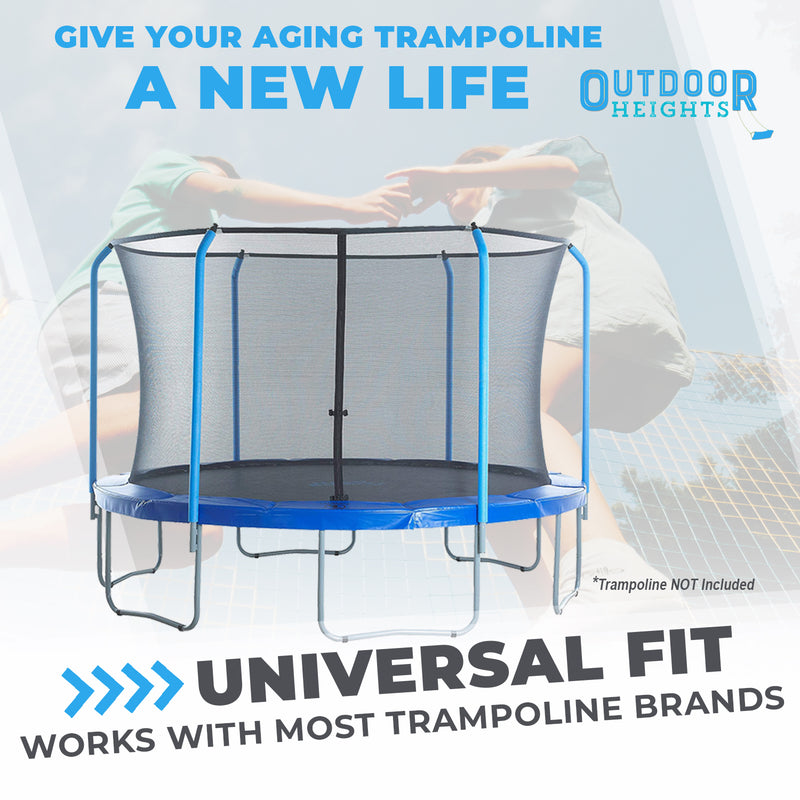 Universal - Replacement Trampoline Safety Net Enclosure Set